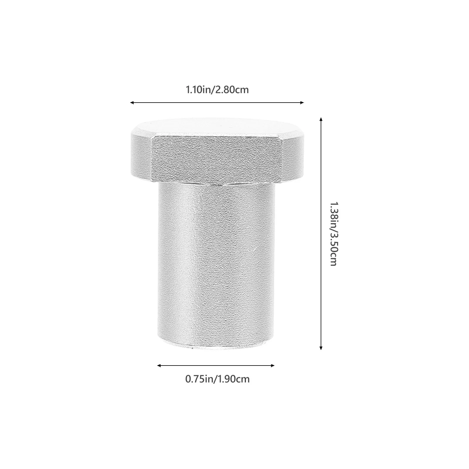 3Pcs Bench Dog Woodworking Short Peg 19mm Lightweight Aluminum Alloy Workbench Positioning Planing Insert Clamp