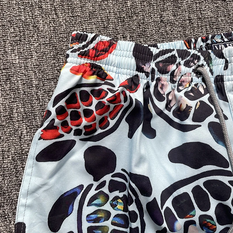 Pantalones de playa a la moda con estampado de tortuga 3D, pantalones de natación de secado rápido, vacaciones en la playa, ocio, malla de alta calidad, Europa 2024