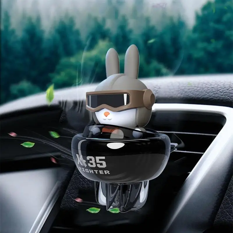 Car Air Fresheners Punk Bunny Blimp Car Fragrance Diffusers Clips Car Accessories/Ornaments Long Lasting Odor Eliminator