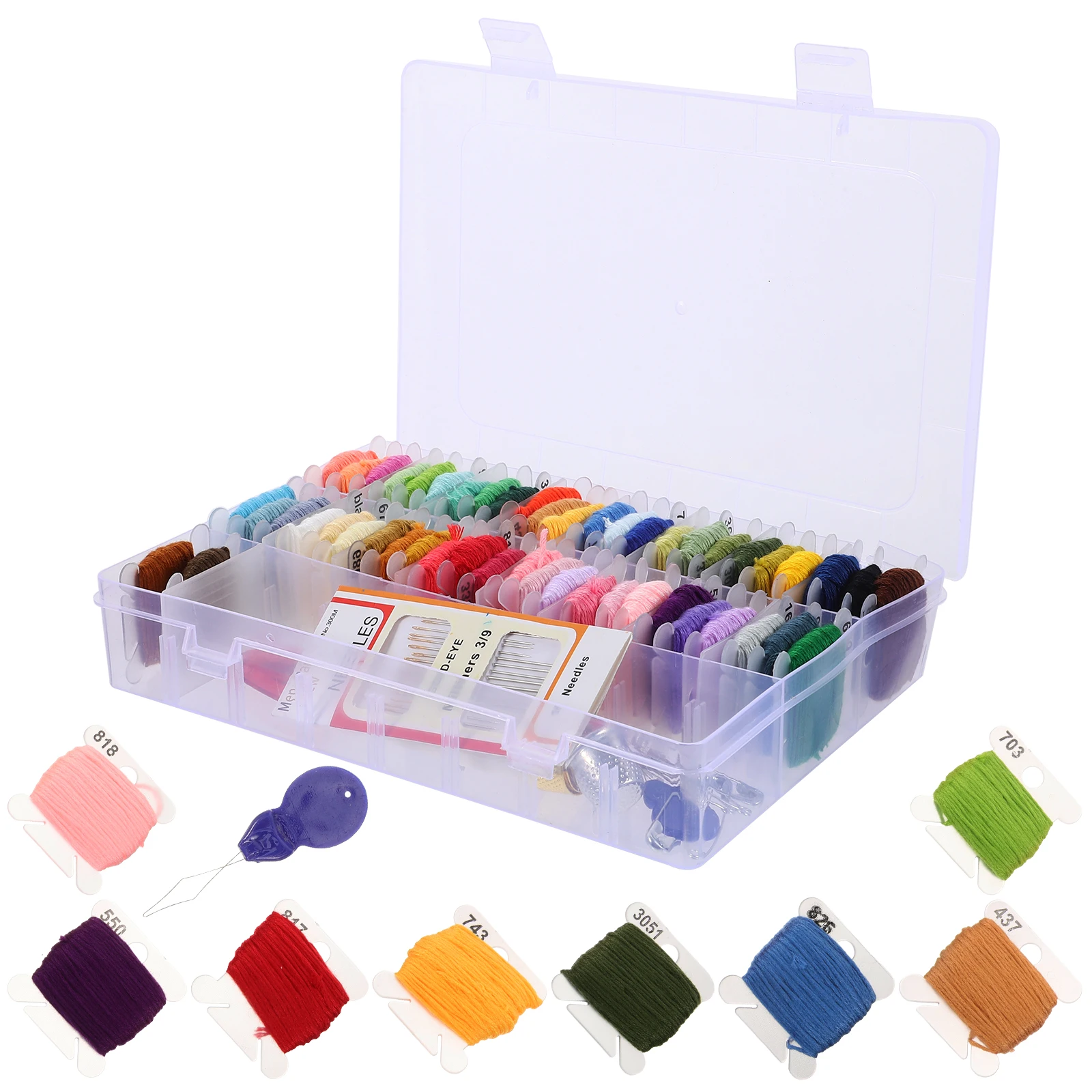 

Embroidery Kit Beginner Starter Hand Thread Stitch Practice Kits Cross Stitch Tool Diy Projects Accessories Christmas Gifts