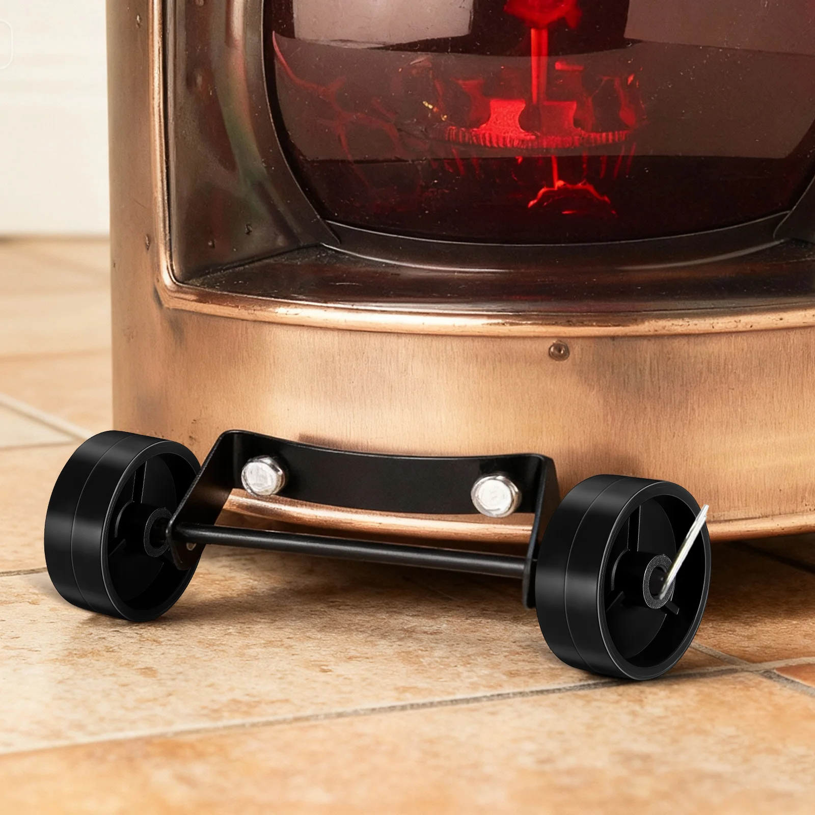 

4Pcs Mobile Wheels for Gas Patio Heater Replace Grill Caster Wheel Kit Outdoor Movable Heating Equipment Accessories