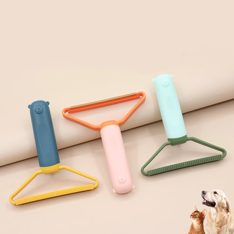 Reusable Lint Remover Cleaning Clothes Pet Wool Hair Brush Take Out Lint Pellet Carpet Scraper Sticky Roller For Cat Dog Home