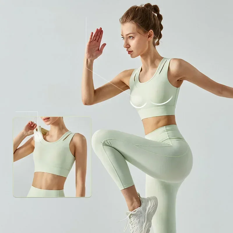 Nieuwe comfortabele en veelzijdige vrijetijdskleding voor dames, hardloopsportkleding voor buiten, fitnessyogaset