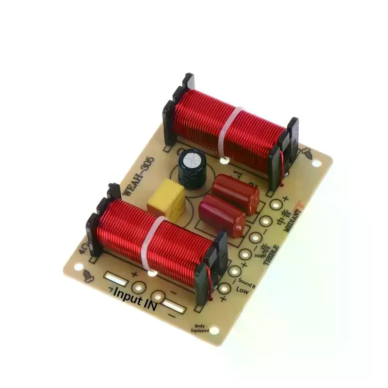 3 Way HiFi Speaker Frequency Divider 150W Audio Crossover Filter Treble Alto Bass Frequency Divider For Home Use