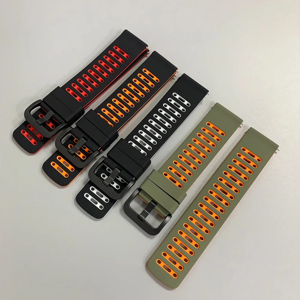 22mm Silicone Strap For Amazfit BALANCE 3 2/BIP Max 6/Active Max Replace Watchband For Xiaomi Watch S4 Sport Breathable Bracelet