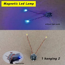 Wired 5cm Led Lamp Magnetron Light Model 1hanging 2 Type for Diy Car Toys Lighting Making Diorama Materials Kits Without Battery