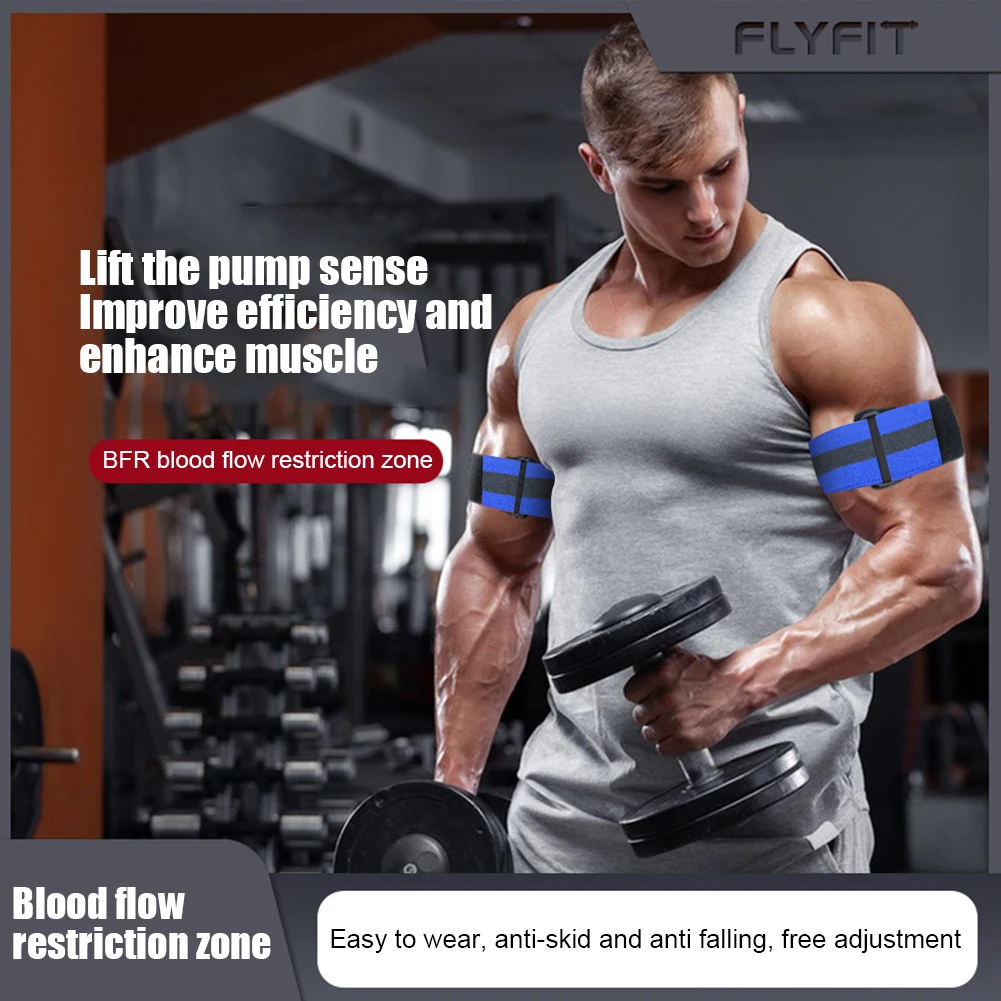 BFR Occlusion Bands Heavy Weight Lifting Blood Flow Restriction Band Muscle Growth Elastic for Men Women Fitness Gym Equipment