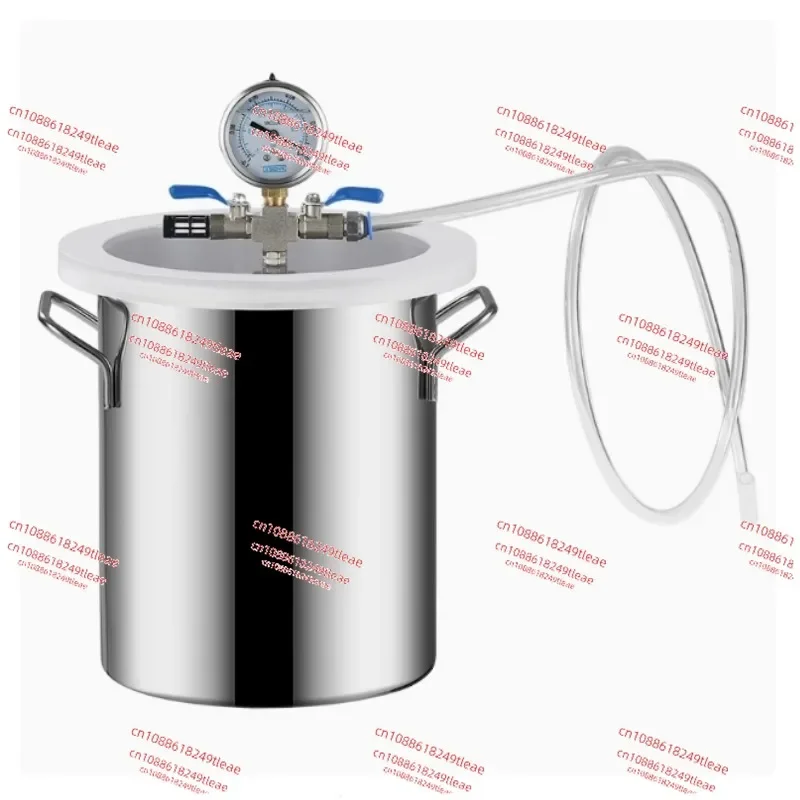 Stainless Steel Vacuum Chamber 2/3/6/13 Gallon Vacuum Defoaming Barrel 6L/12L/21L/50L Vacuum Degassing Chamber Silicone AB