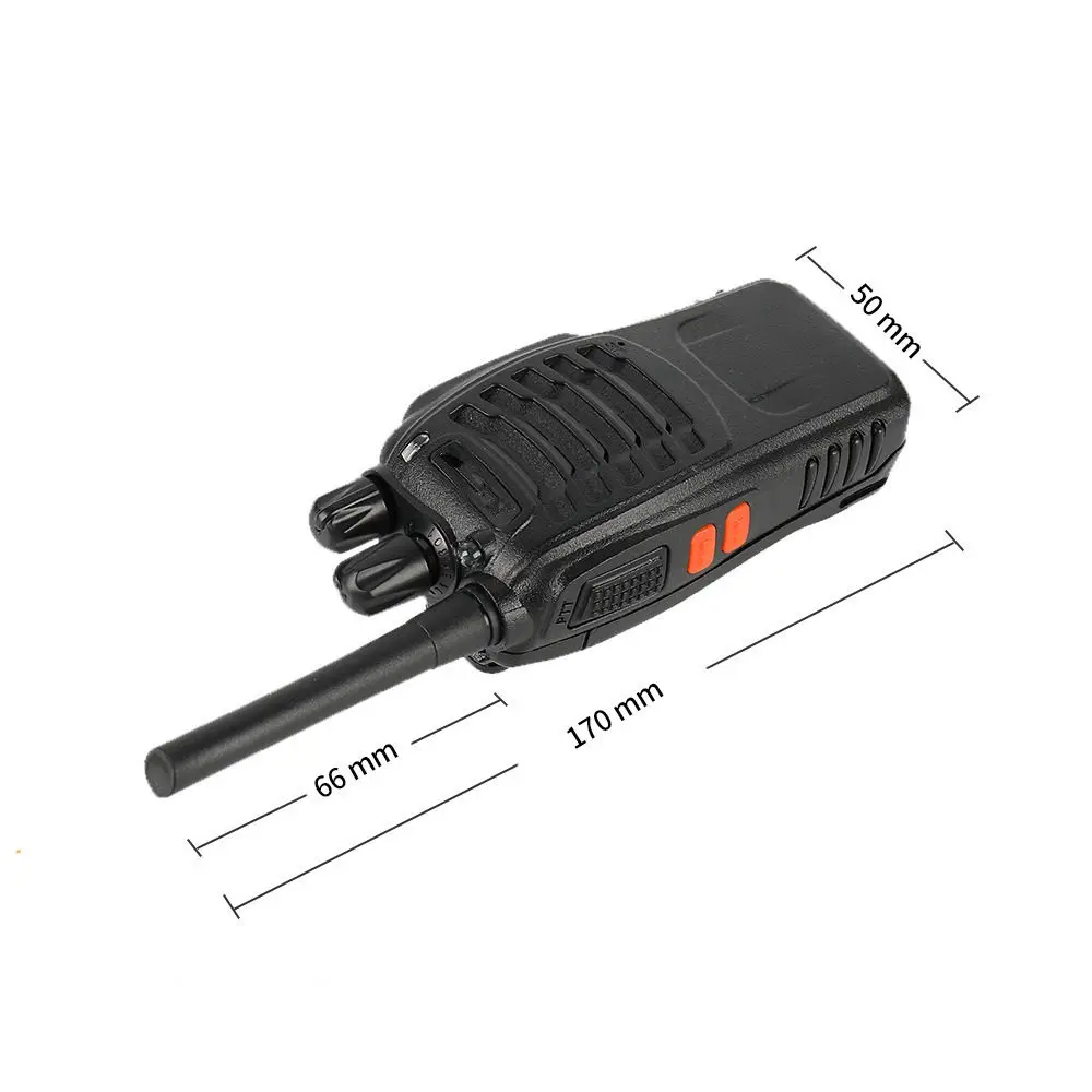 2 Pack Long Range Walkie Talkie UHF 400-470MHz Ham Two Way Radio Comunicador Transceiver for Hotel Camping EU Plug