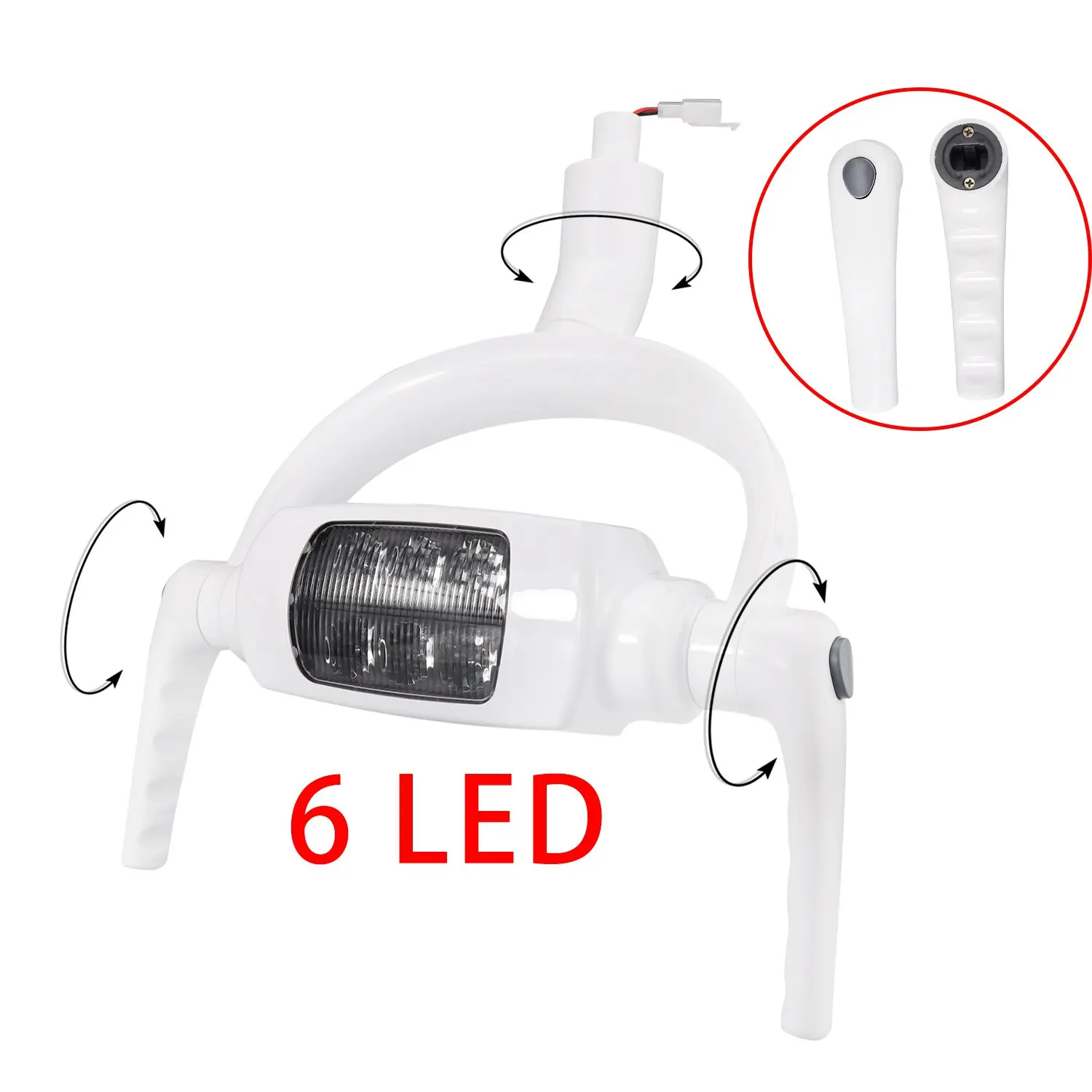 Dental 6 LED Oral Operation Lamp Induction Sensor Light LED Surgical Shadowless Dental Unit Chair  Teeth Whitening SL1016