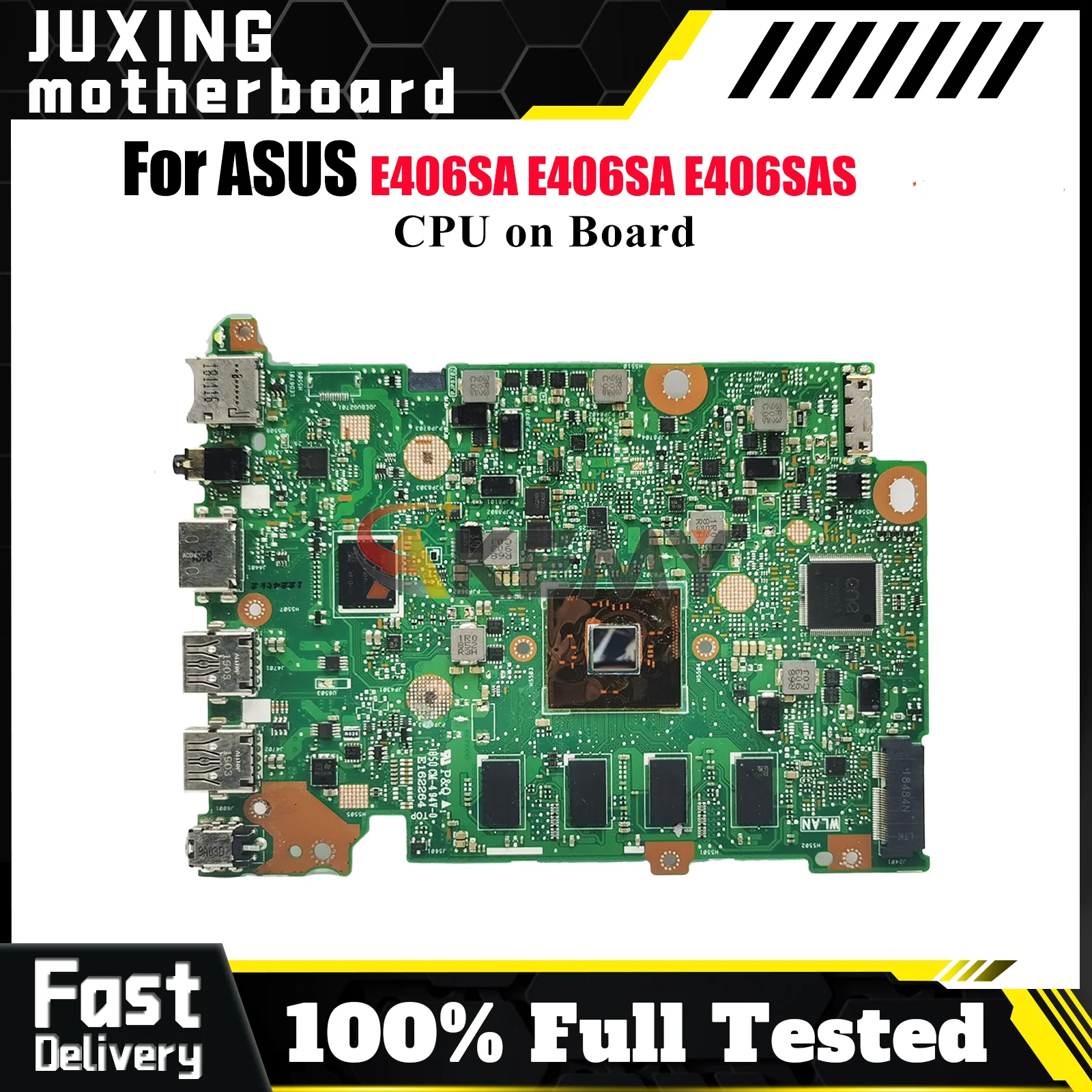 

E406SA Laptop Motherboard For ASUS EeeBook E406SA E406SAS E406S Notebook Mainboard With CPU 100% tests OK fast shipping stk