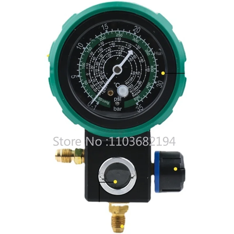 

M480 R22r410a air conditioner refrigerant fluorination gauge, snow type pressure gauge valve, ball valve, liquid filling gauge v