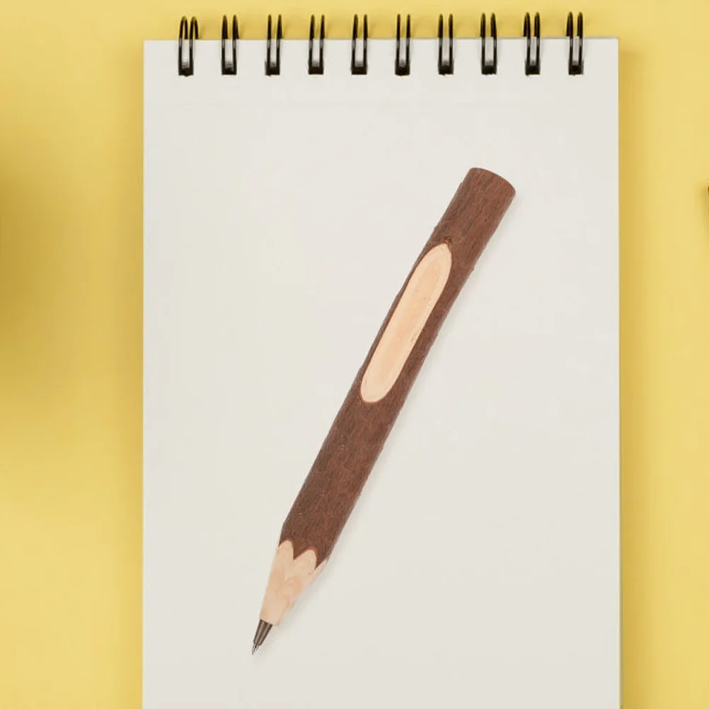 

10 Pcs Natural Branch Wood Ballpoint Pens 17CM Comfortable Grip Portable Writing Tools Tree Bark Pen For Study Office