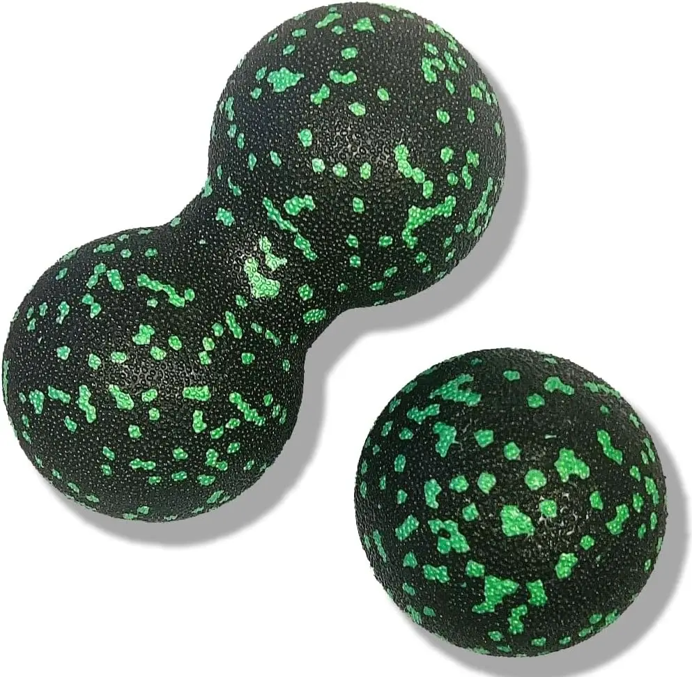 

Набор из 2-х арахисовых массажных шариков — двойной шарик для терапии триггерных точек, миофасциального релиза, фитнес-массажа и расслабления.