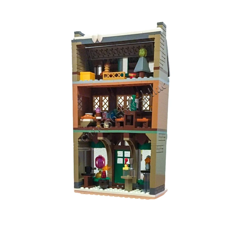 430 PCS House Street Main Street Magic Candy Shop 76388 MOC Customize Modular Building Block Technology DIY Toy Christmas Gift