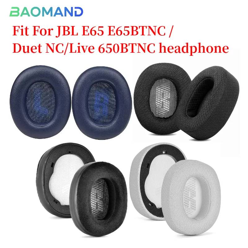 

Replacement Earpads Foam Ear Pads for JBL E65 E65BTNC / Duet NC/Live 650BTNC Headphones Earmuff/Earphone Sleeve Headset