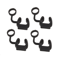 4pcs Black Soft Silicone Rubber Lock Plug Silicone Shackle Lock Catches Anti-drop Buckle For GoPro Hero 10 9 8 7 6  Accessories