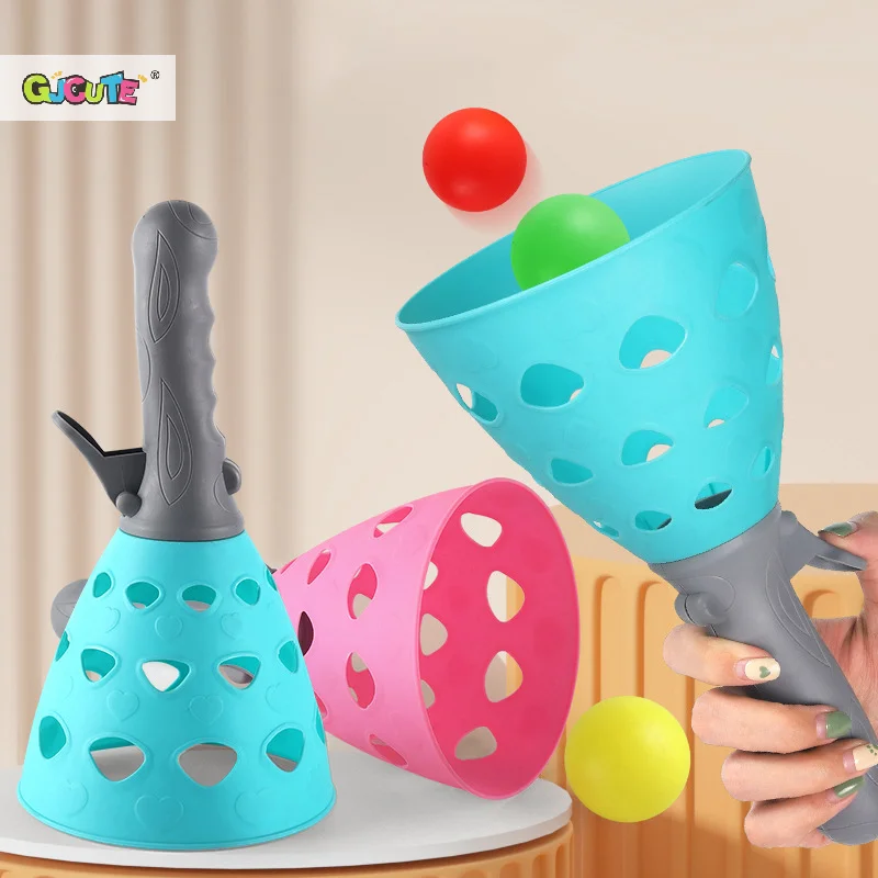 Catapulte élastique amusante pour classe d'interaction Parent-enfant, jouets de sport pour garçons et filles, Puzzle pour enfants, jouet de balle catapulte à lancer, 1 ensemble