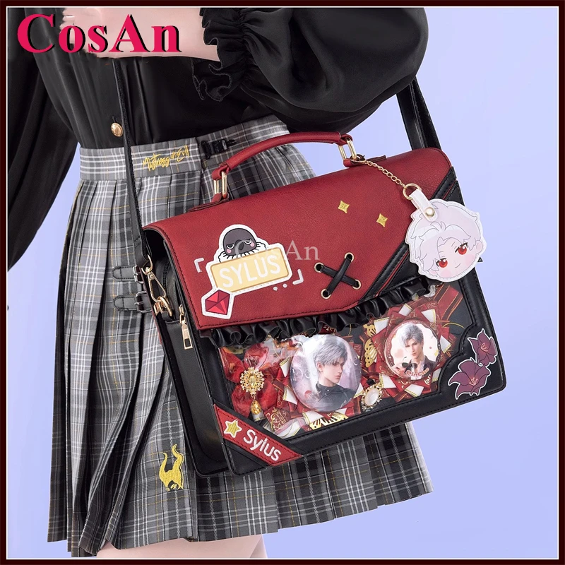 CosAn Game Love and Deepspace Sylus Cosplay Theme Impression Pack Daily Preppy Commuter Backpack Messenger Bag Lovely Itabag view 4