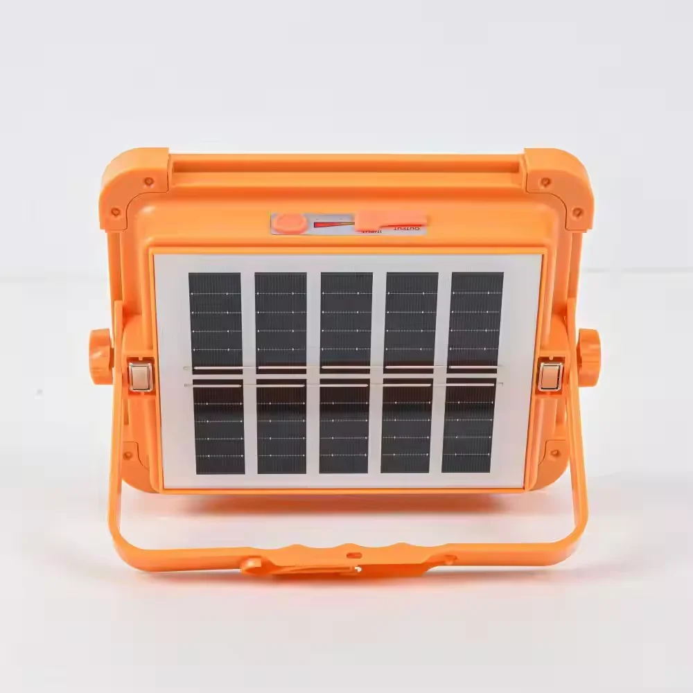 Outdoor Portable LED Solar Floodlight Rechargeable 500W Spotlight Lantern Suitable for Emergency Lighting Camping Searchlight