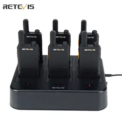 Mini-Walkie-Talkies Retevis RT622P Tragbare Walkie-Talkies Typ C Ladung PMR446 FRS Zwei-Wege-Radiosender für Hotelrestaurant