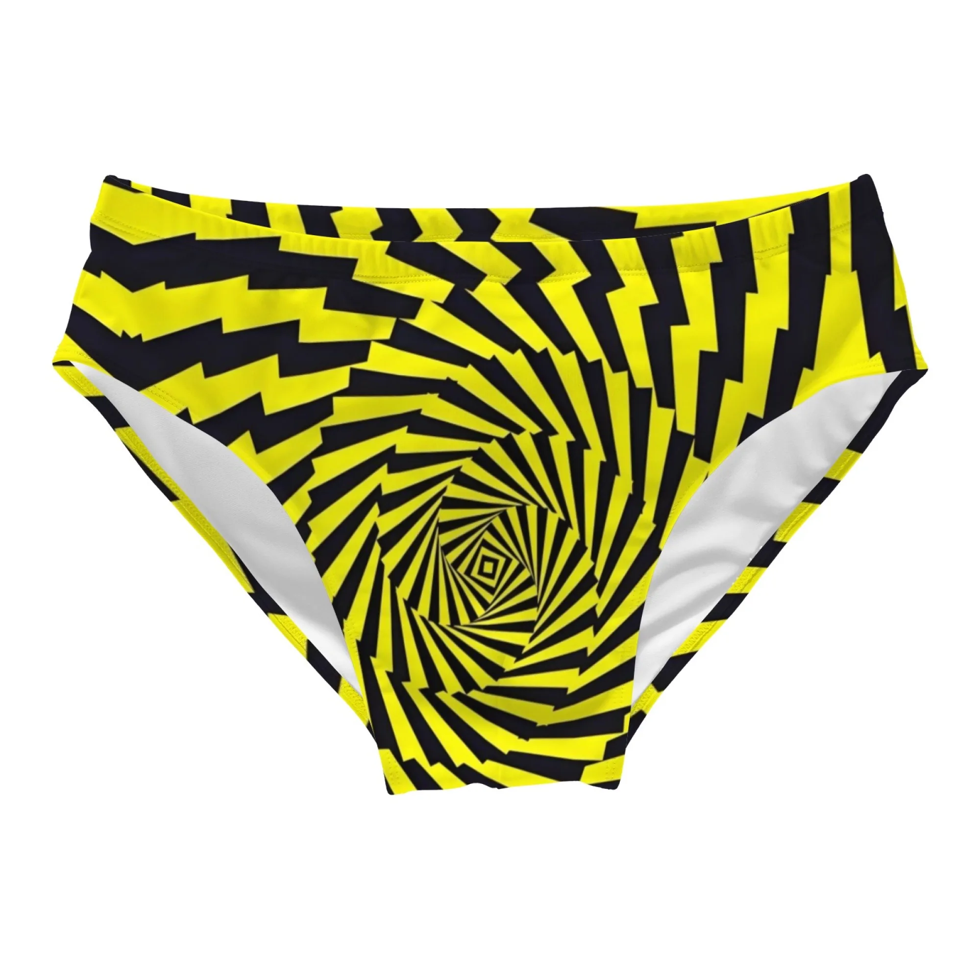 Hallucination Vortex Men's Swimming Trunks Sexy Beach Surfing Briefs Lightweight Comfortable Breathable Men's Bikini Swimwear