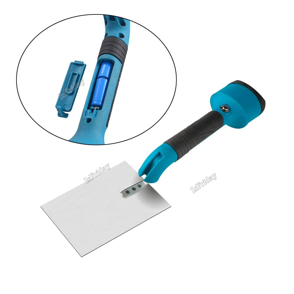 Electric Tile Tiling Machine Wall Tile Vibration Leveling Tiler Floor Ceramic Vibrator Trowel Rechargeable with 2 Batteries