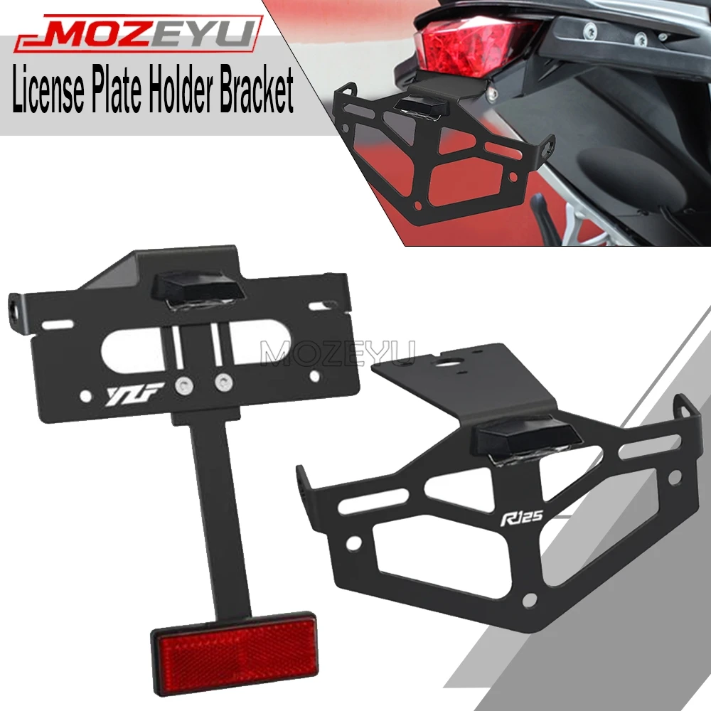 

MOZEYU Motorcycle License Plate Holder For Yamaha YZF R125 2008 2009 2010 2011 2012 2013 YZFR125 Tail Tidy Fender Eliminator