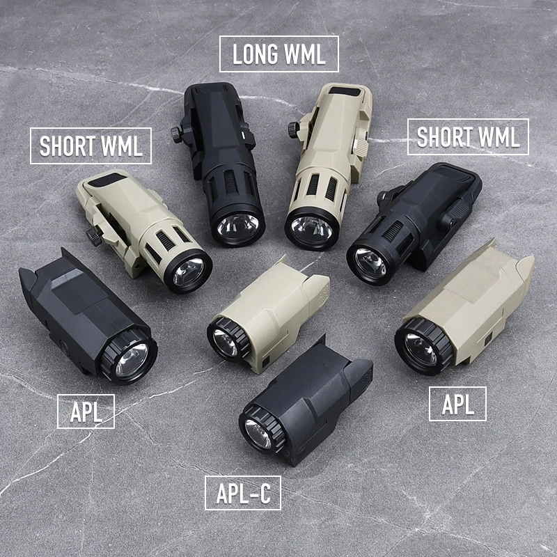 WADSN Tactical APL/WML White LED Light Reconnaissance outdoor hunting Constant strobe nylon Flashlight Fit 20MM Picatinny Rail image 2
