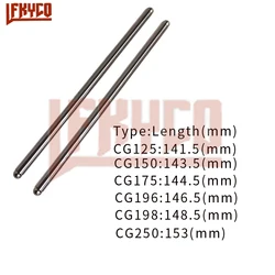 1pair Motorcycle Cylinder Push Rod Set for Honda CG250 CG200 CG198 CG196 CG175 CG150 CG125 Engine Rocker Arm Connecting Mandrel