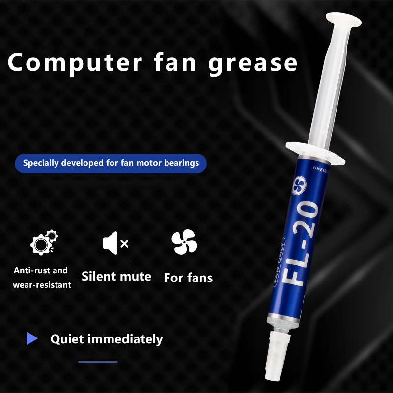 Aceite lubricante especial FL-20 para ventilador de refrigeración, grasa de alta velocidad adecuada para varios tipos de rodamientos de eje de ventilador