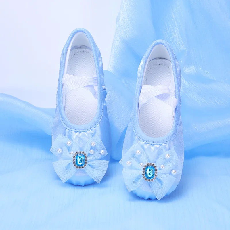 Korean Style Children's Shoe for Girl Ballet Toes Ballroom Dance Shoes Dance Shoes Women Practise Ballerina Shoes Women Ballet