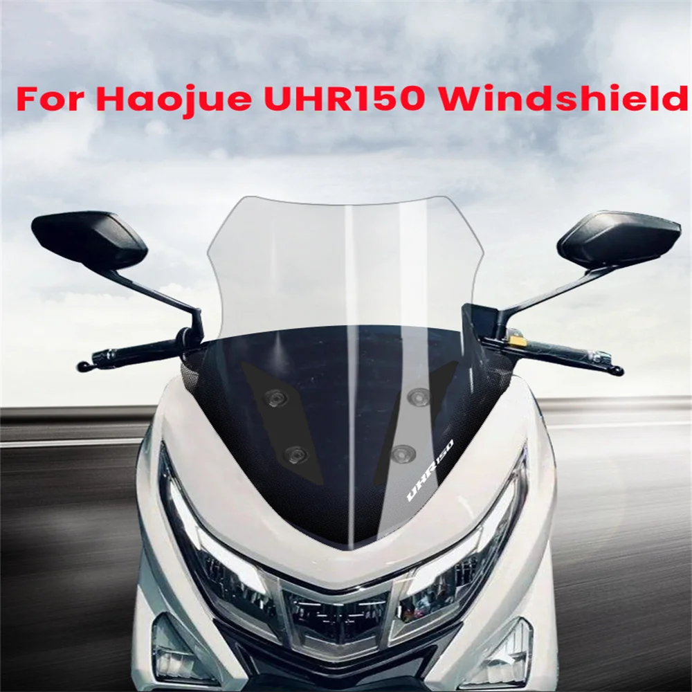 Motorcycle modification with widened windshield high-definition transparent accessories for Haojue UHR150 uhr150 150UHR