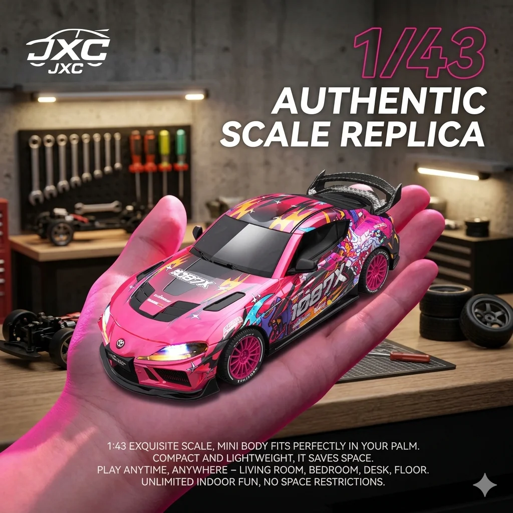 

Rc Drift Car 1/43 Supra 1087X Mini Simulation Remote Control Racing Car Track for Adult Hobby Vehicle Toy