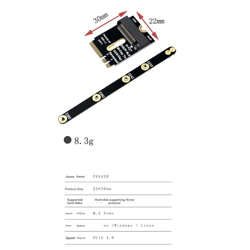 PCIE 4.0 M.2 NVME Adapter SSD PCIE Adapter Installation for 2230 Hot Sale in Stock