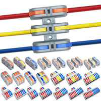 Wire Connectors 212 Docking Cable Conectors Fast Universal Wiring Compact Conductors Push-in Terminal Block LED 2-20PIN