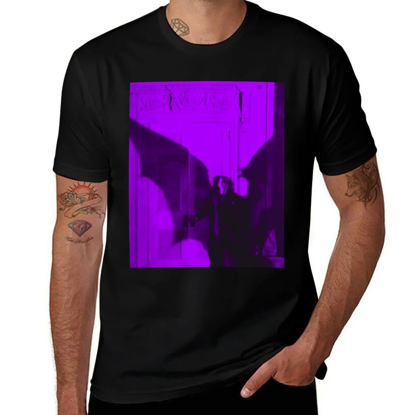 T-shirt violet Sorrow Of Satan, t-shirt d'entraînement résistant à la sueur