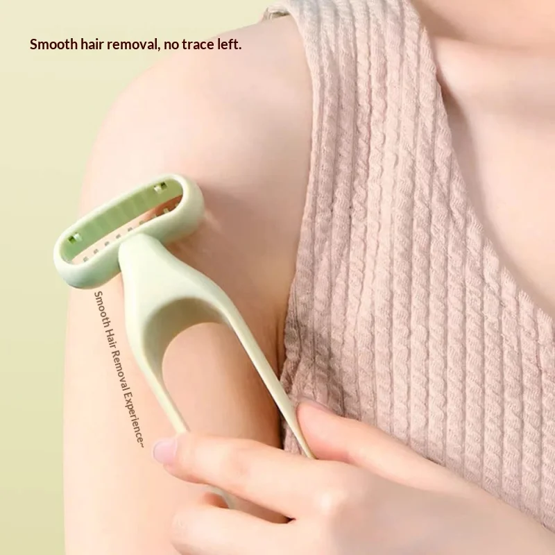 Women Manual Body Razor Safe Guard Hair Removal Shaver PortableTrimmer Non‑scratch Personal Grooming Beauty Tool