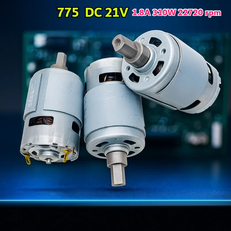 

Двигатель фена с литиевой батареей 21 В, двигатель вала 21 В 775 Электрический фен, вентилятор