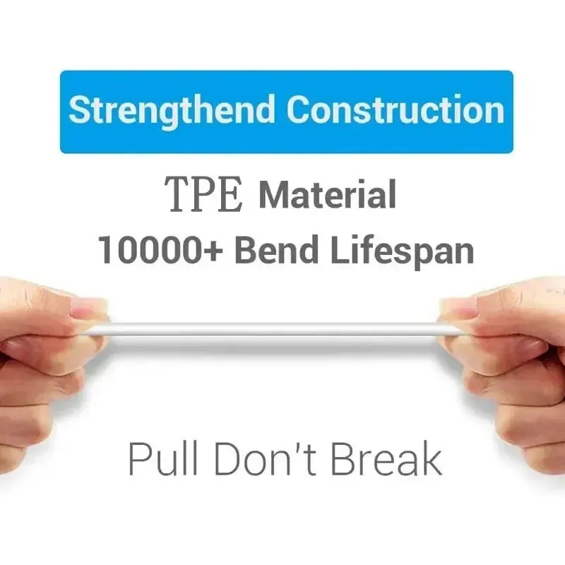 10-50PCS 2A TPE USB A Type C Fast Charging Data Cables For Samsung Galaxy S8 Huawei Xiaomi LG Mobile Phone USB-C Quick Cord 2m - náhled 6