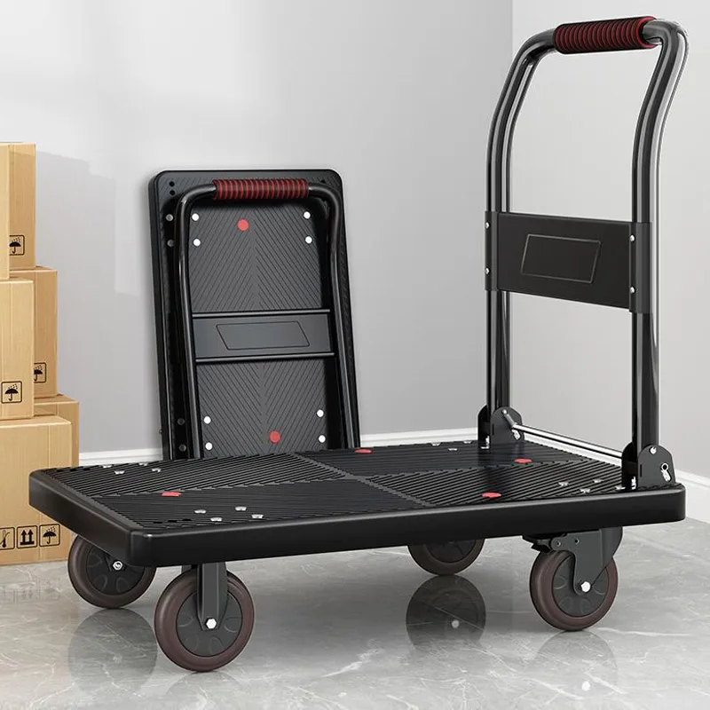 

Full-Silent 220-860kg Heavy Duty Folding Warehouse Foldable Utility Cart Platform Truck Hand Trolley