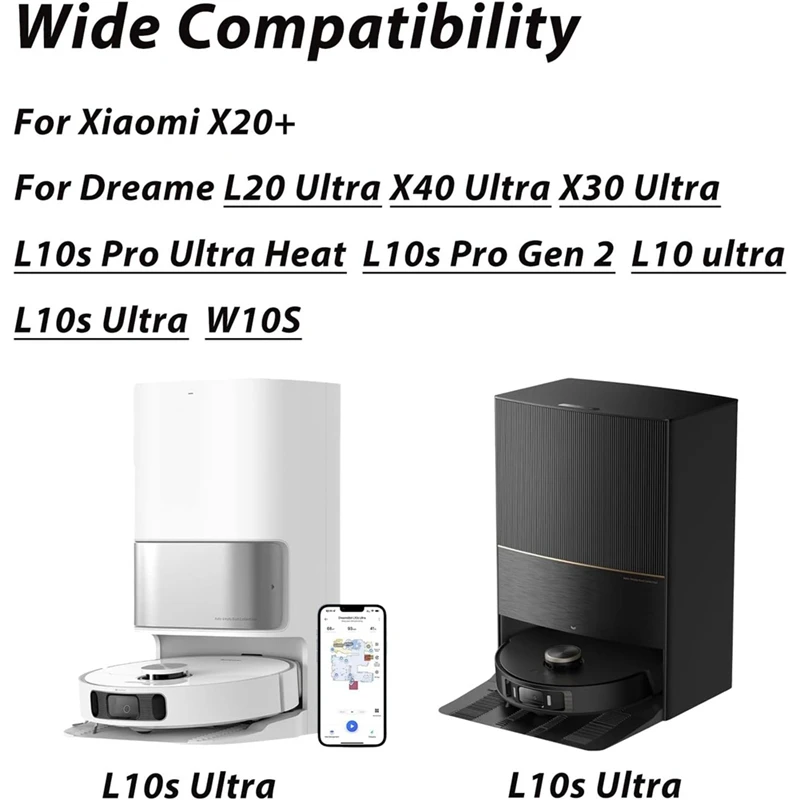 Suku Cadang Pengganti Penutup Sikat Utama untuk Xiaomi X20 + untuk Dreame L10s Pro Ultra Panas/X40 Master/X40 Ultra/L10s Pro Gen 2