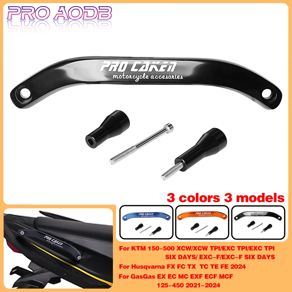 

2024 New Motocross Rear Grab Handle For Husqvarna 125 150i 250 250i 300 300i 350 350S 450 501 501S FC FX TX TC TE FE For Gas Gas