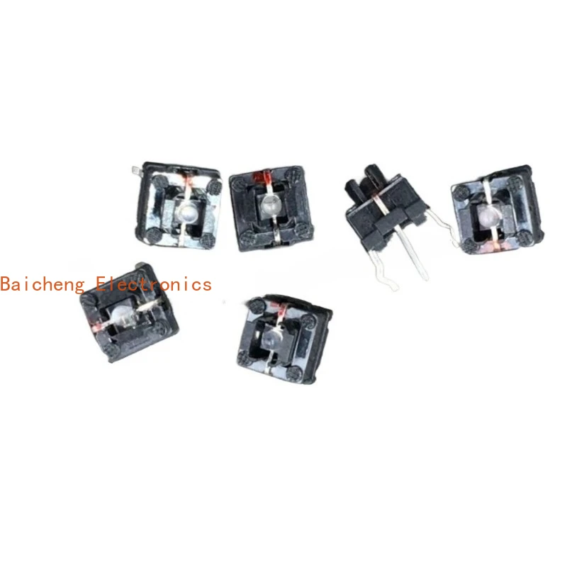 20PCS With green light touch 6.5 * 6.5 * 7 with green light-emitting LED light button switch 6-pin