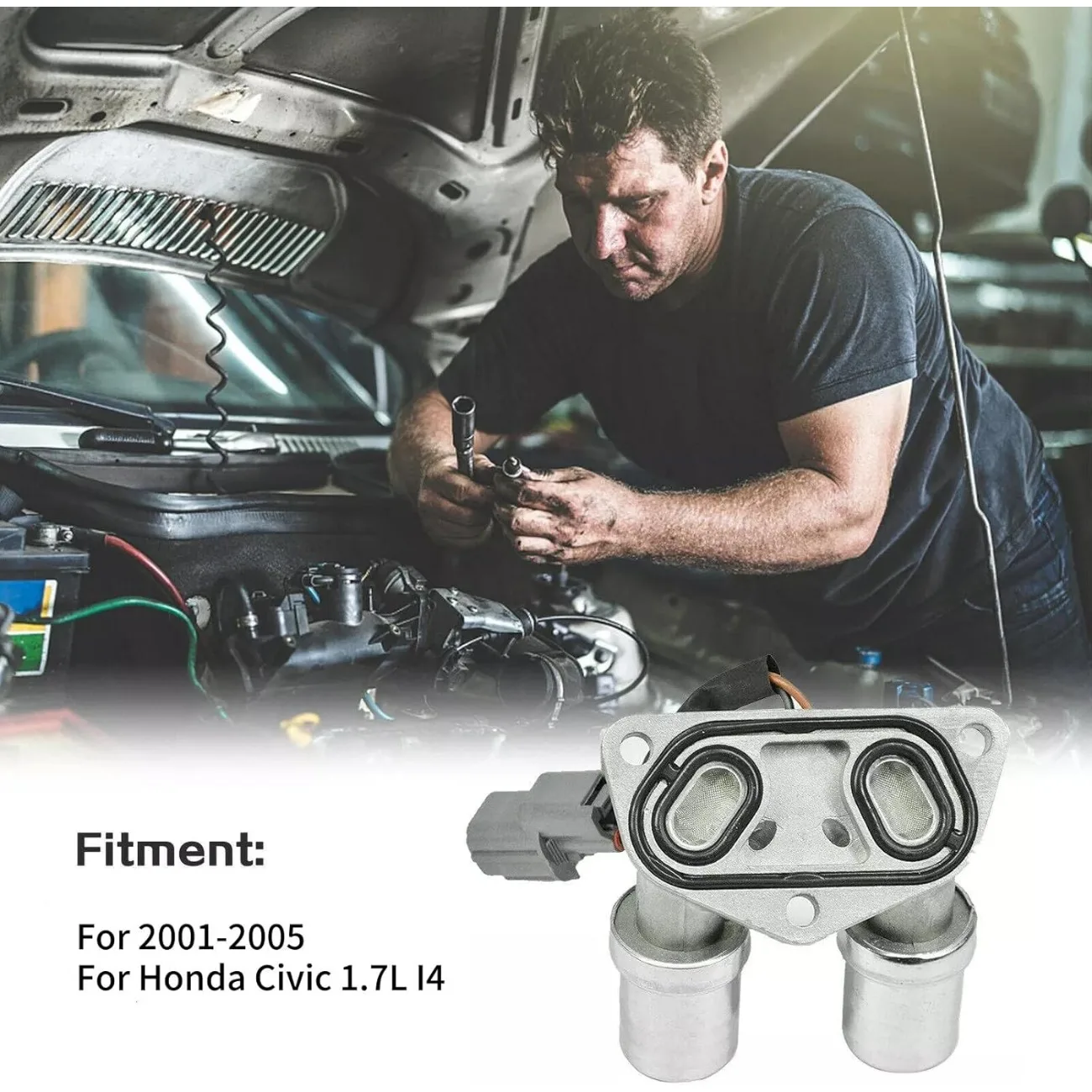 

28200-PLX-003 Transmission Dual Shift Solenoid Gearbox-Valve For Honda Civic 1.7L 2001 2002 2003 2004 2005 TCS156 Accessories