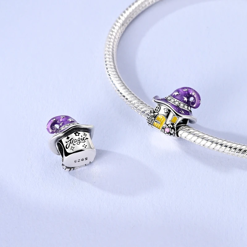 Luminous Series 925 Sterling Silber Charms Perlen Anhänger Glühwürmchen Elfenpfote Planet Charm Passend für Original Armband Damen Schmuck Geschenk – Detail 10