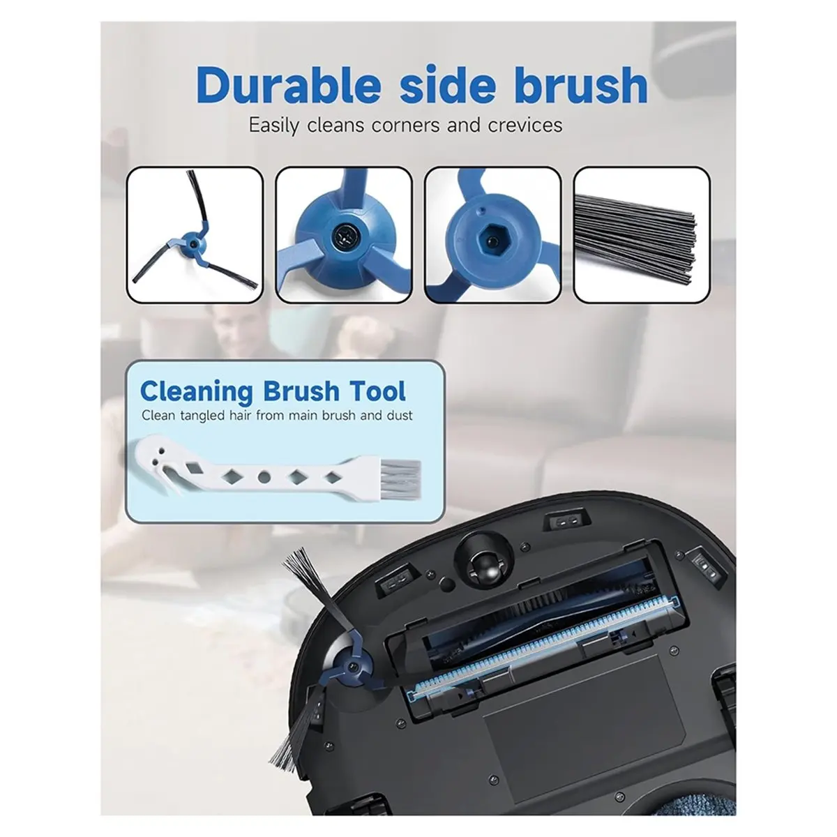 BRILLIANT Replacement Parts for X10 Pro Omni Robotic Vacuum Cleaner - Quality Accessories for Better Cleaning Performance