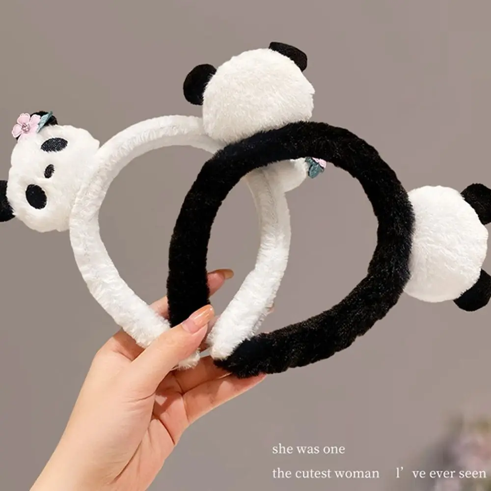 Fascia per capelli Panda in stile cinese Fasce per capelli carine Fascia per capelli per cartoni animati Accessori per capelli Copricapo Cerchietto per capelli per bambola di peluche Fotografia
