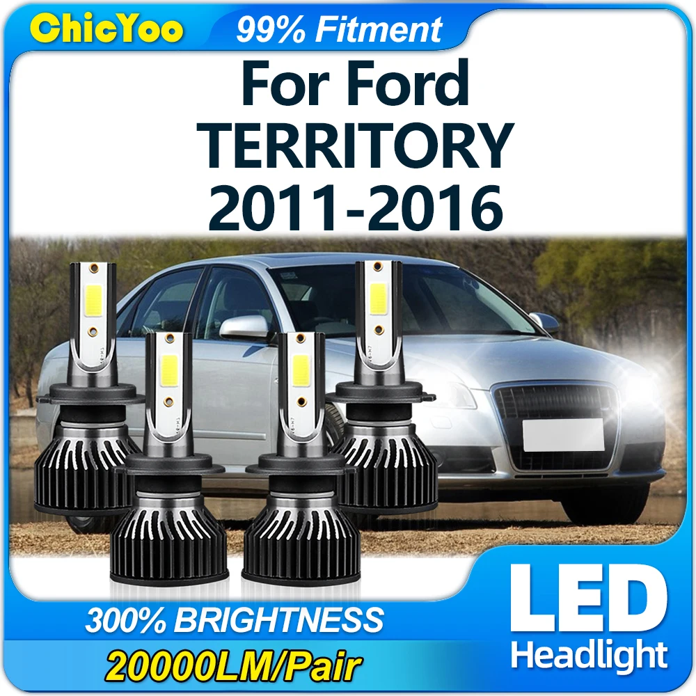 240W LED Headlight Bulbs 40000LM Turbo Car Headlamps 6000K White Auto Lamps 12V For Ford TERRITORY 2011 2012 2013 2014 2015 2016