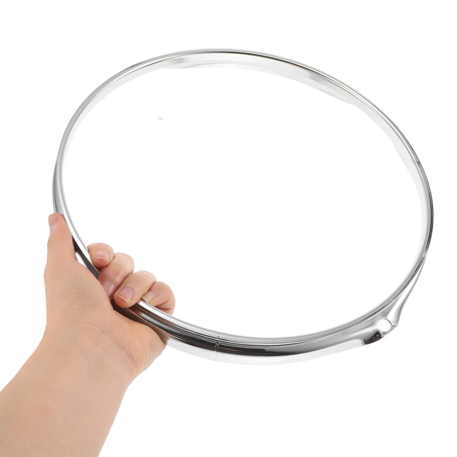 Snare Drum Hoop Metal Ring Replacement Precision Stamped Robust Steel Design Superior Sound Control Drum Accessories